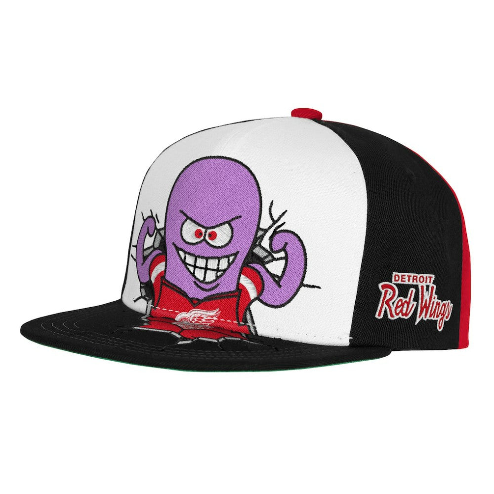 Detroit Red Wings Mitchell & Ness Youth Mascot Snapback Hat - Red - NHL