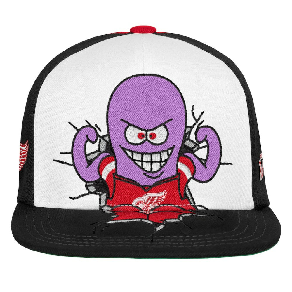 Detroit Red Wings Mitchell & Ness Youth Mascot Snapback Hat - Red - NHL