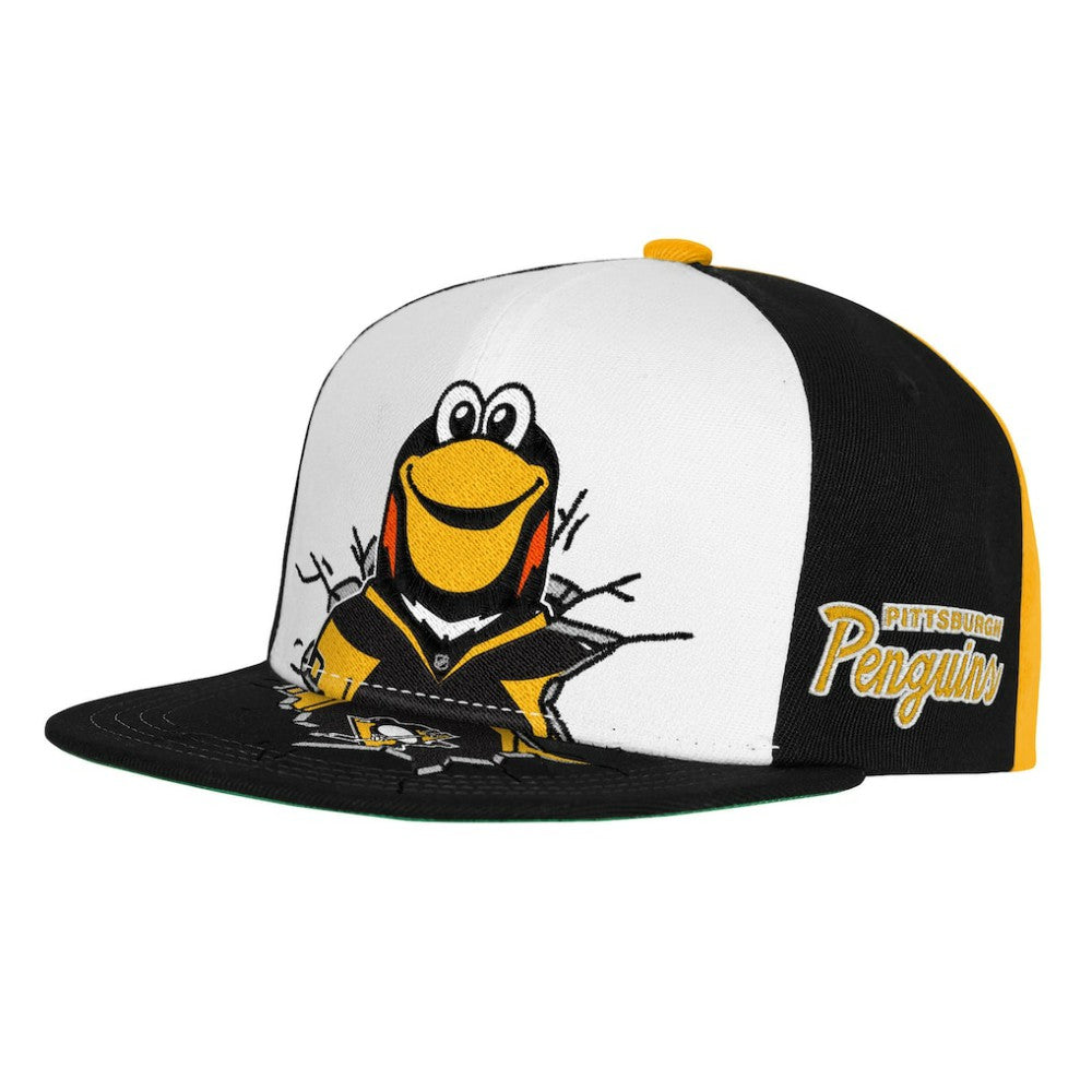 Pittsburgh Penguins Mitchell & Ness Youth Mascot Snapback Hat - Black - NHL