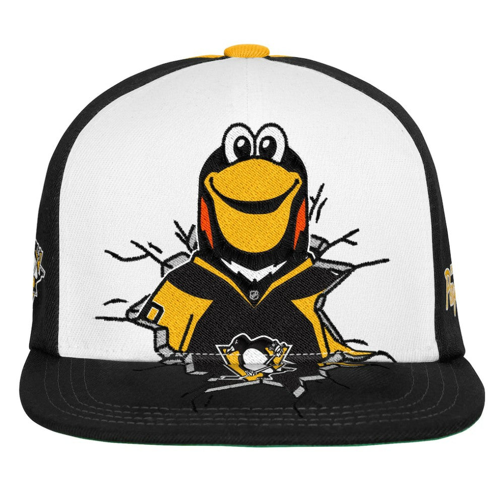 Pittsburgh Penguins Mitchell & Ness Youth Mascot Snapback Hat - Black - NHL