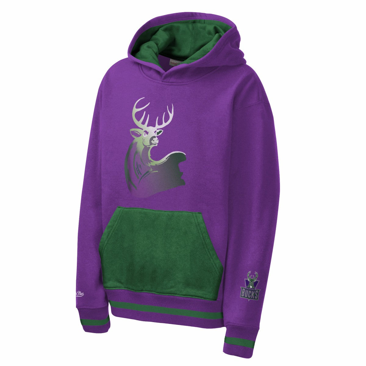 Milwaukee Bucks Youth Playmaker Fashion Fleece Hoodie Purple - NBA