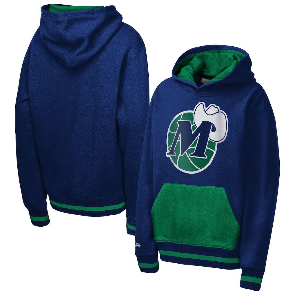 Dallas Mavericks Youth Playmaker Fashion Fleece Hoodie Navy - NBA