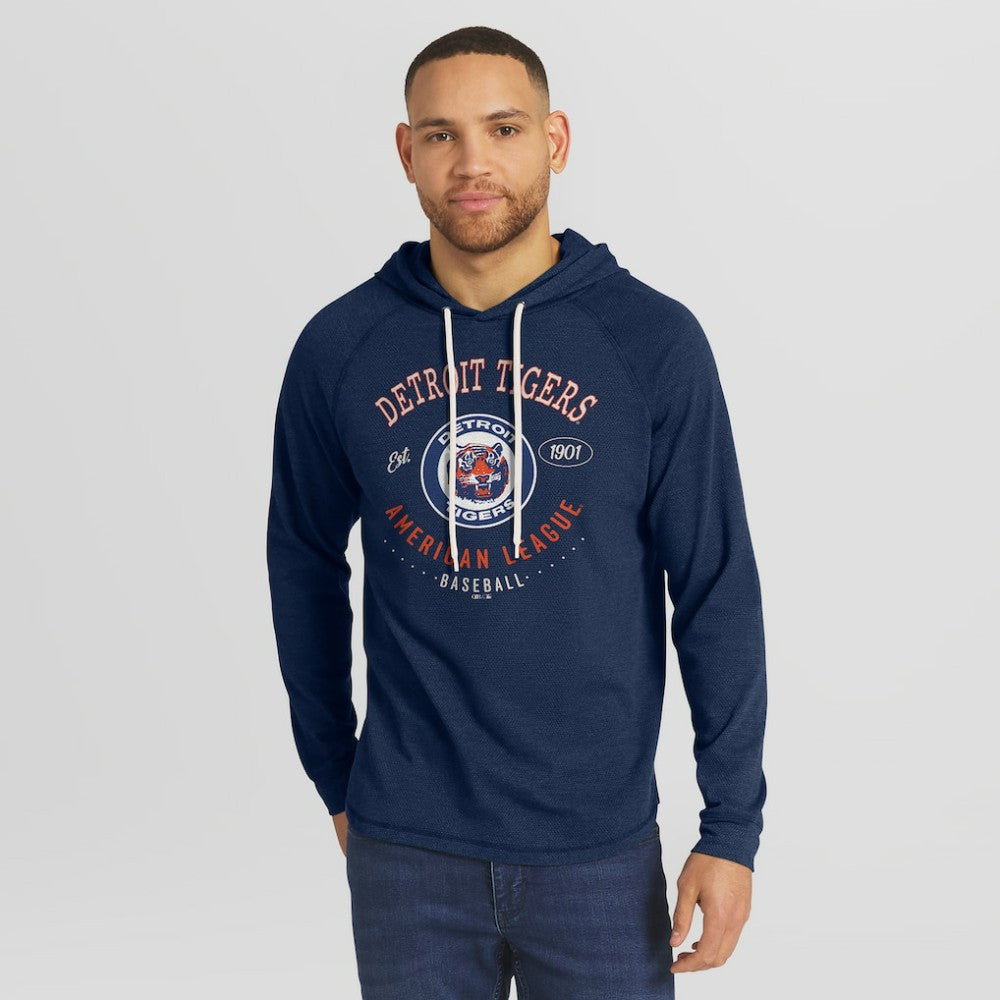 Detroit Tigers Darius Rucker Collection by Fanatics Raglan Hooded Long Sleeve T-Shirt - MLB