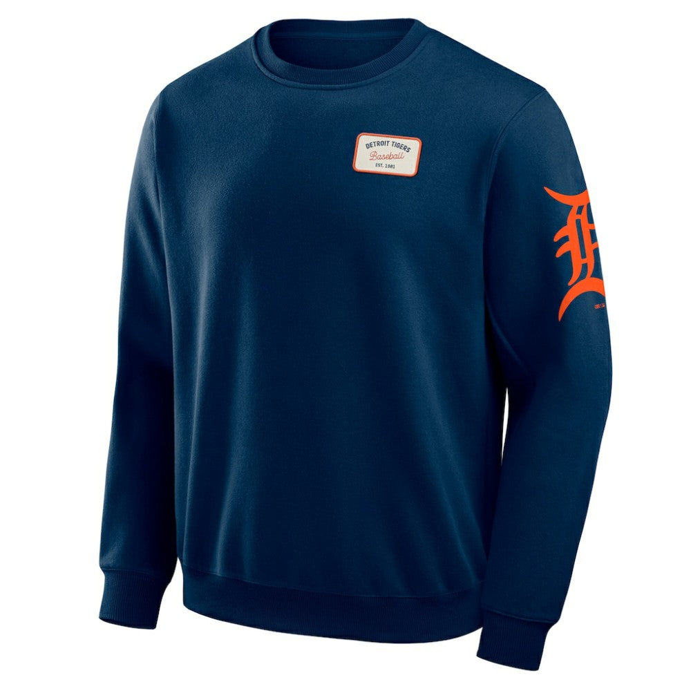 Detroit Tigers Darius Rucker Collection by Fanatics Washed Crew Neck Pullover Sweatshirt - MLB