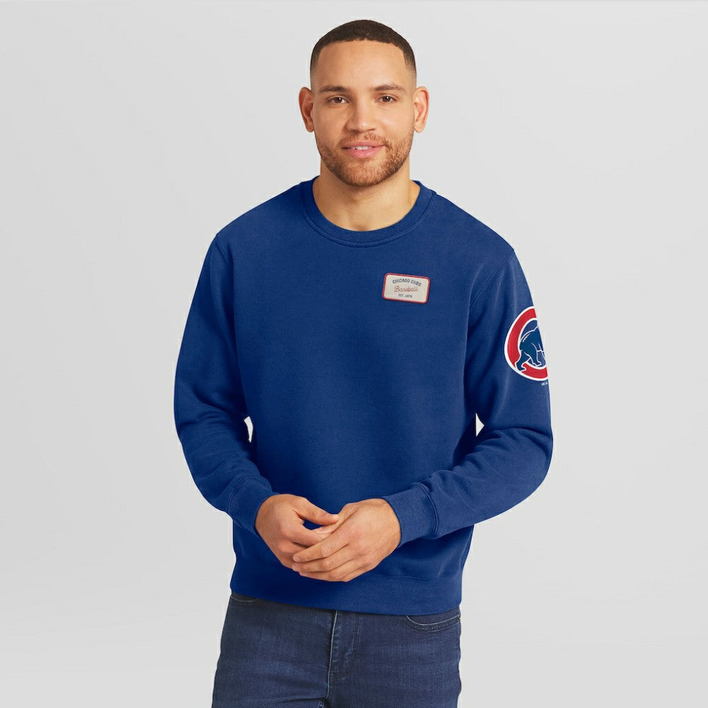 Chicago Cubs Darius Rucker Collection by Fanatics Washed Crew Neck Pullover Sweatshirt - MLB