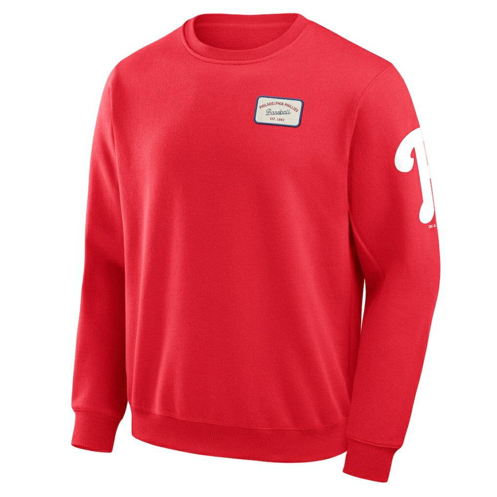 Philadelphia Phillies Darius Rucker Collection by Fanatics Washed Crew Neck Pullover Sweatshirt - MLB