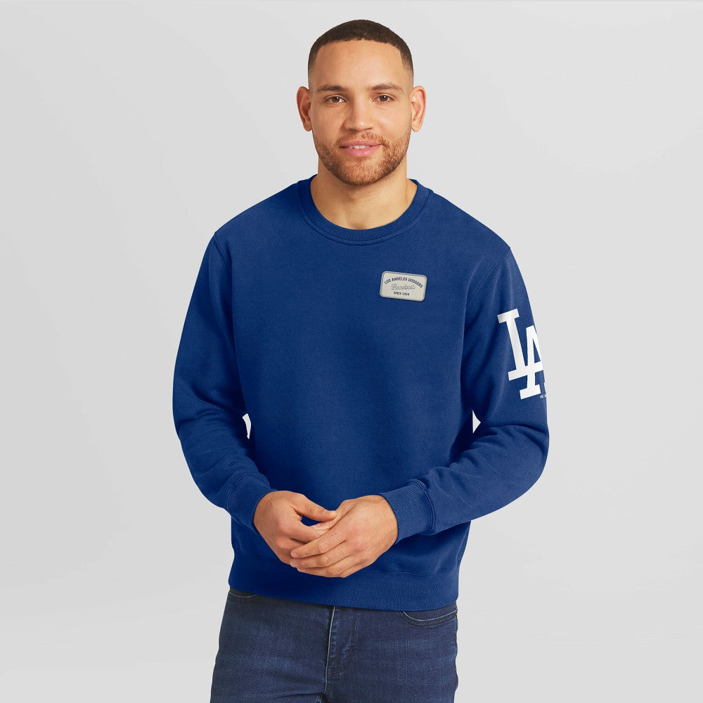 Los Angeles Dodgers Darius Rucker Collection by Fanatics Washed Crew Neck Pullover Sweatshirt - MLB