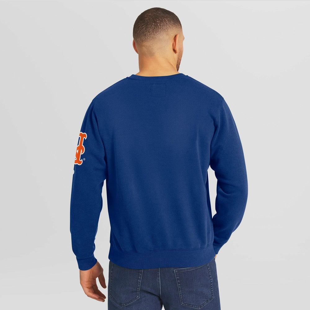 New York Mets Darius Rucker Collection by Fanatics Washed Crew Neck Pullover Sweatshirt - MLB