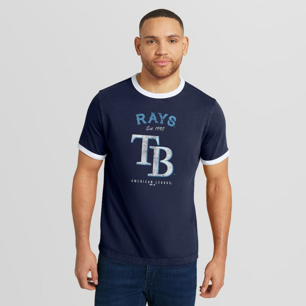 Tampa Bay Rays Darius Rucker Collection by Fanatics Washed Ringer T-Shirt - MLB