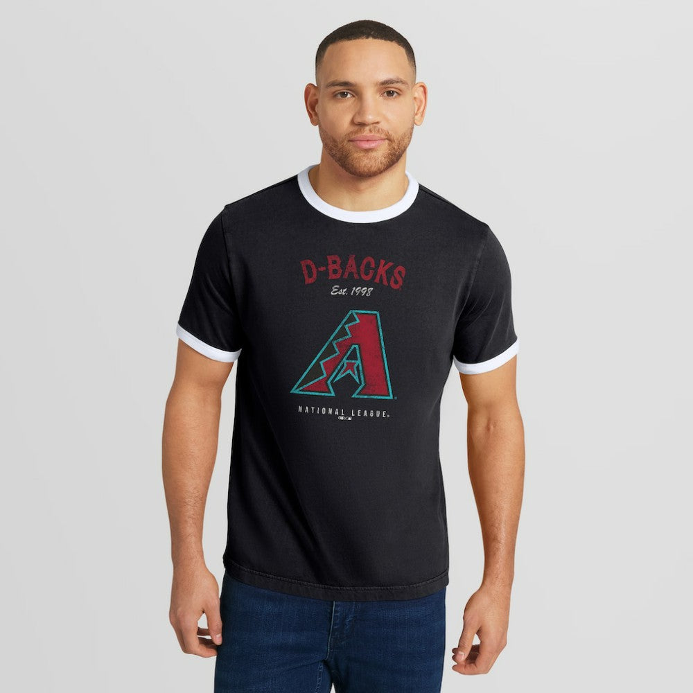Arizona Diamondbacks Darius Rucker Collection by Fanatics Washed Ringer T-Shirt - MLB