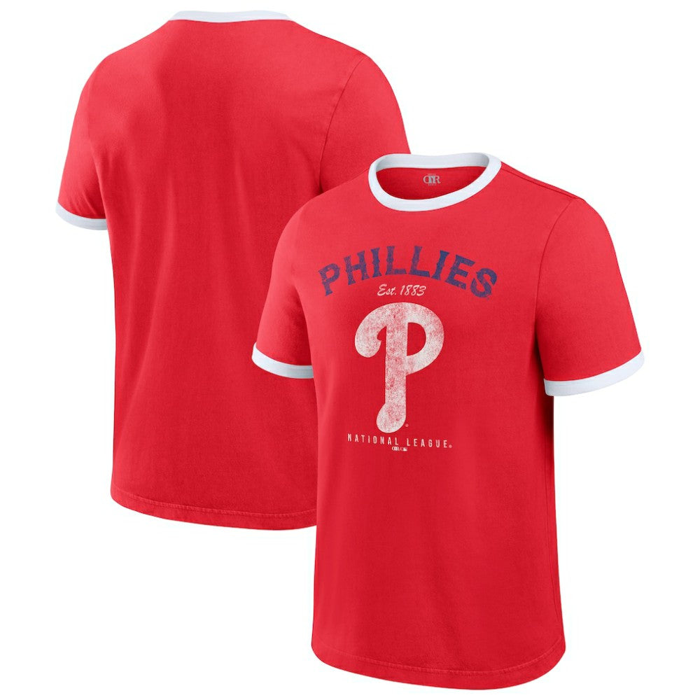 Philadelphia Phillies Darius Rucker Collection by Fanatics Washed Ringer T-Shirt - MLB