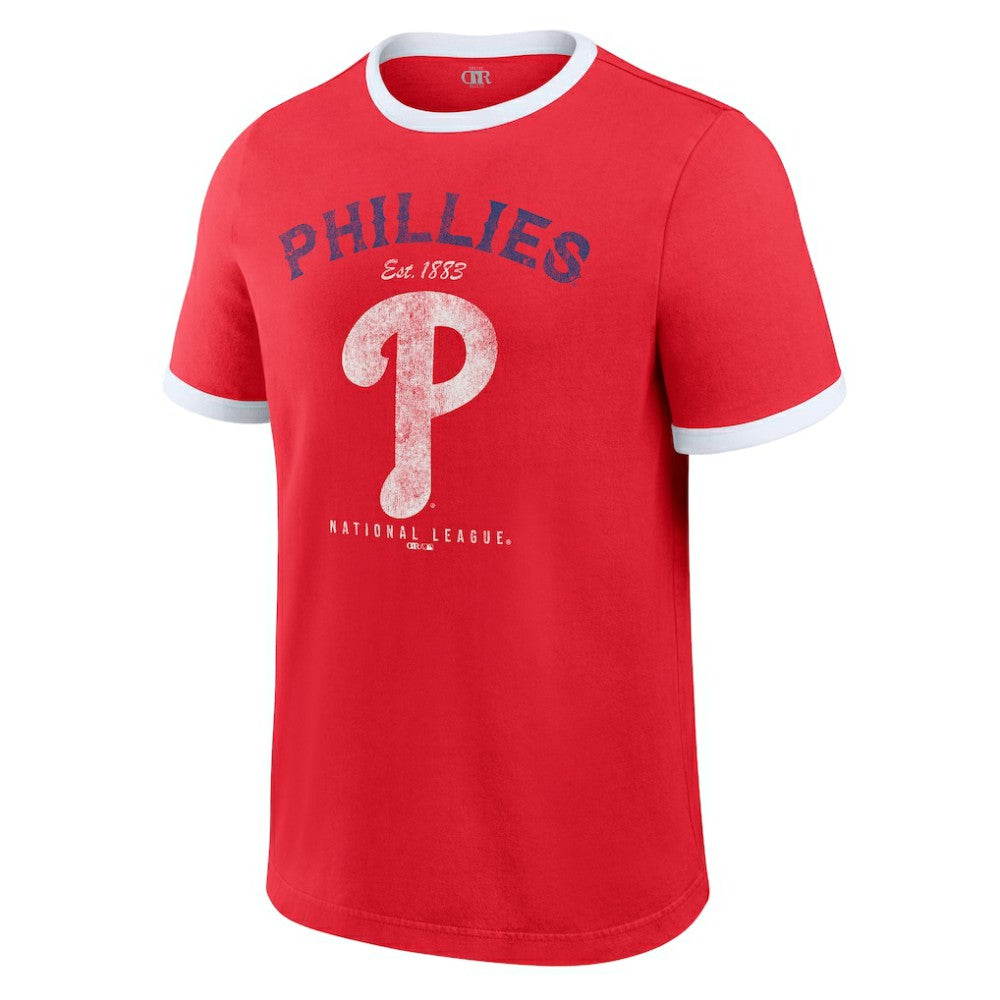Philadelphia Phillies Darius Rucker Collection by Fanatics Washed Ringer T-Shirt - MLB