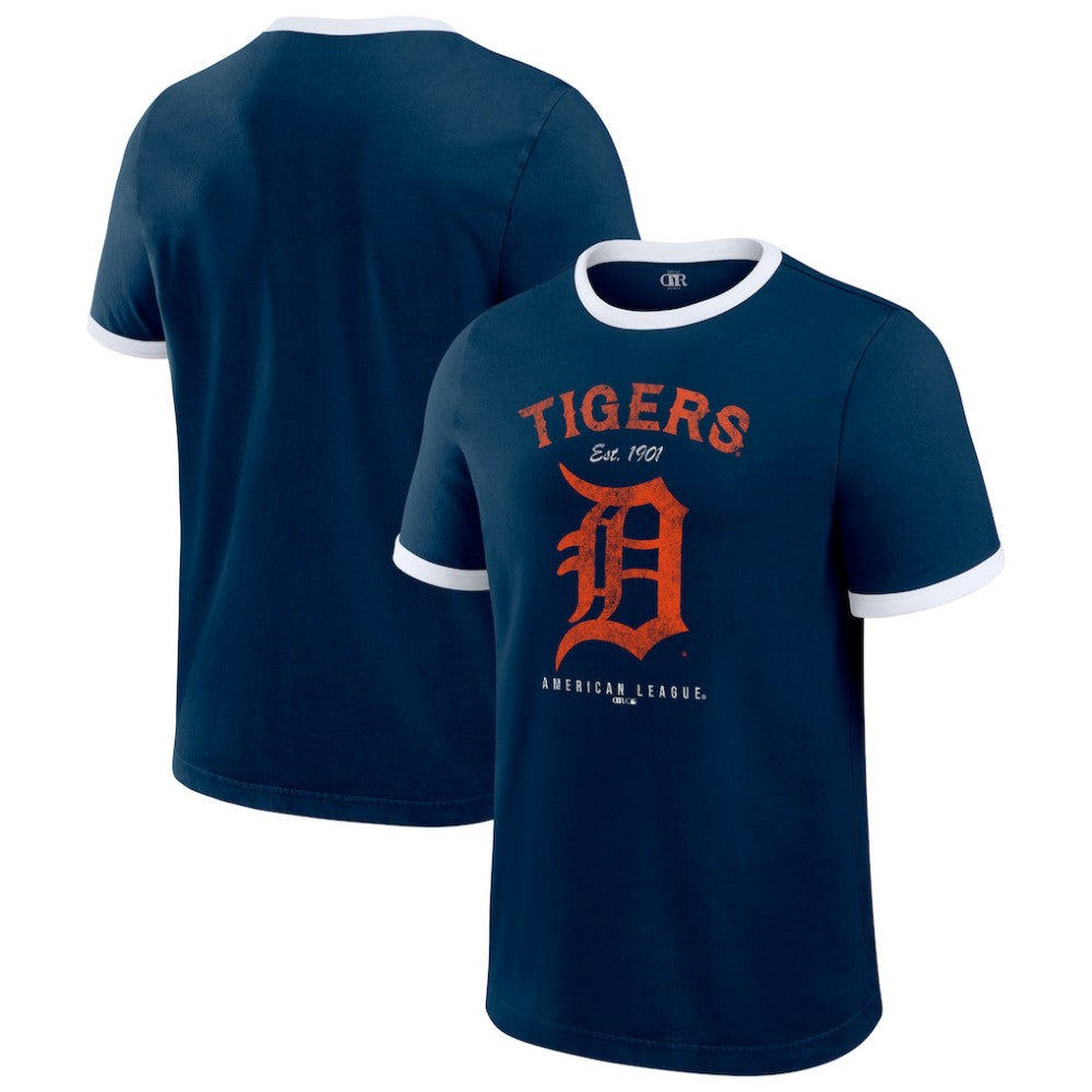 Detroit Tigers Darius Rucker Collection by Fanatics Washed Ringer T-Shirt - MLB