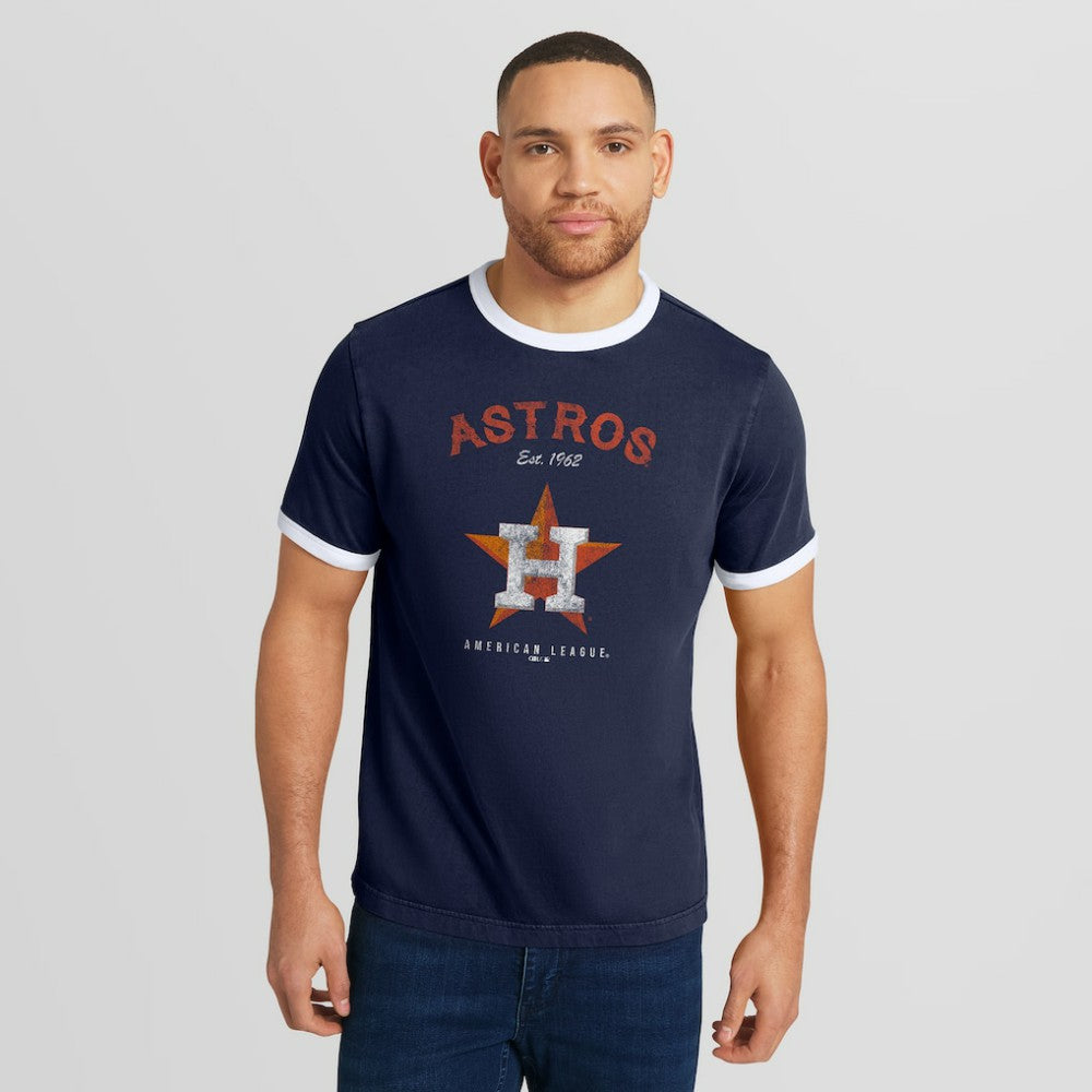 Houston Astros Darius Rucker Collection by Fanatics Washed Ringer T-Shirt - MLB