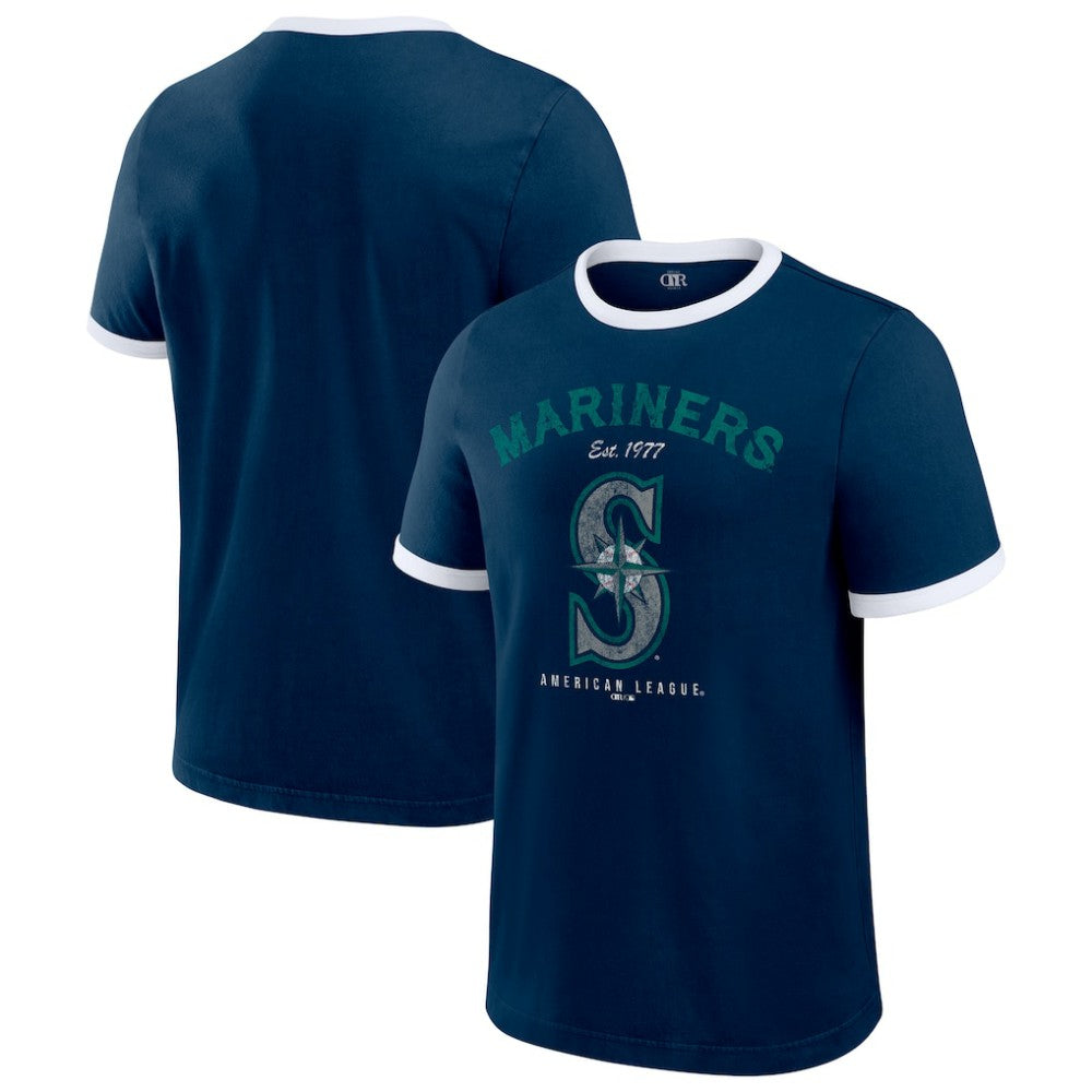 Seattle Mariners Darius Rucker Collection by Fanatics Washed Ringer T-Shirt - MLB