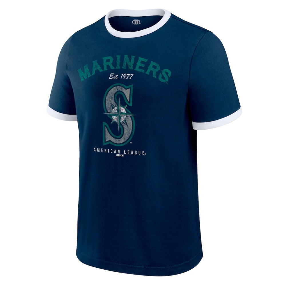 Seattle Mariners Darius Rucker Collection by Fanatics Washed Ringer T-Shirt - MLB