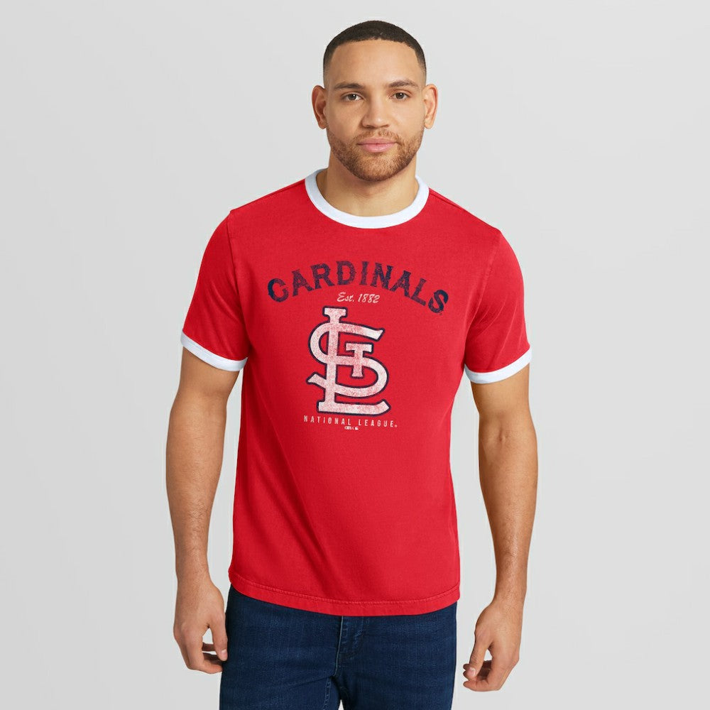 St. Louis Cardinals Darius Rucker Collection by Fanatics Washed Ringer T-Shirt - MLB