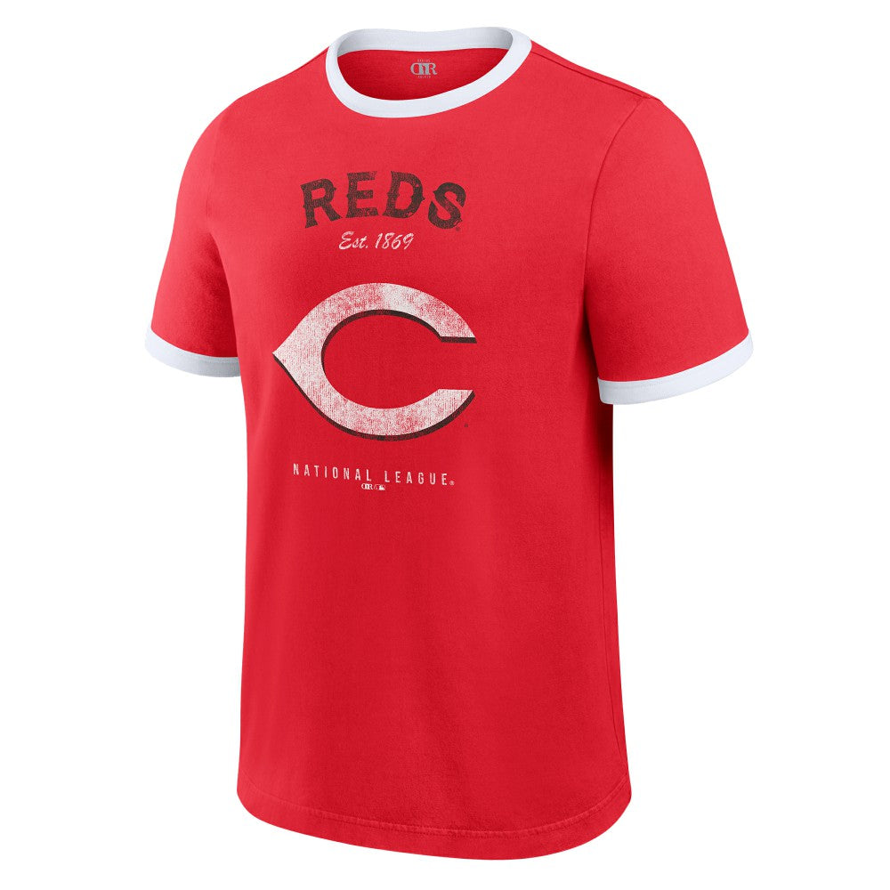 Cincinnati Reds Darius Rucker Collection by Fanatics Washed Ringer T-Shirt - MLB