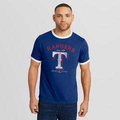 Texas Rangers Darius Rucker Collection by Fanatics Washed Ringer T-Shirt - MLB