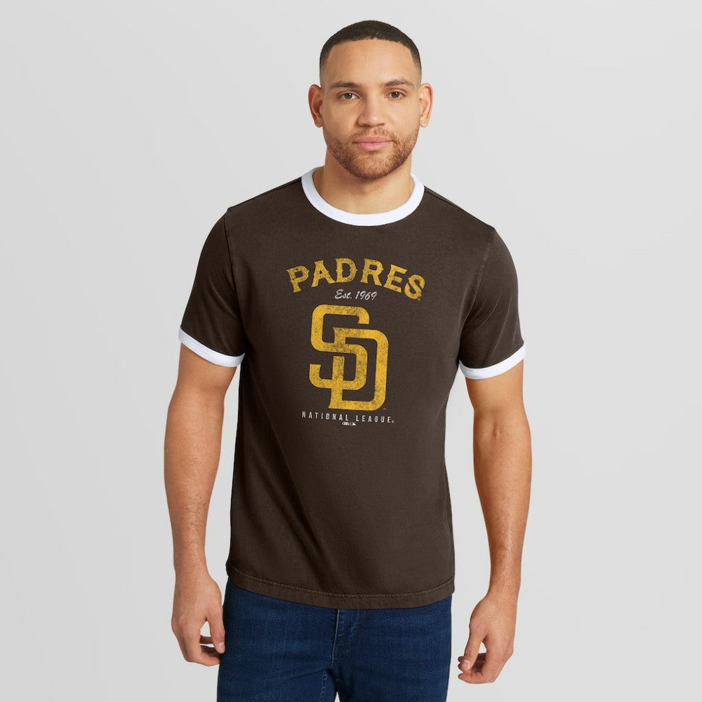San Diego Padres Darius Rucker Collection by Fanatics Washed Ringer T-Shirt - MLB