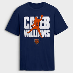 Caleb Williams Chicago Bears Silo T-Shirt Navy | NFL