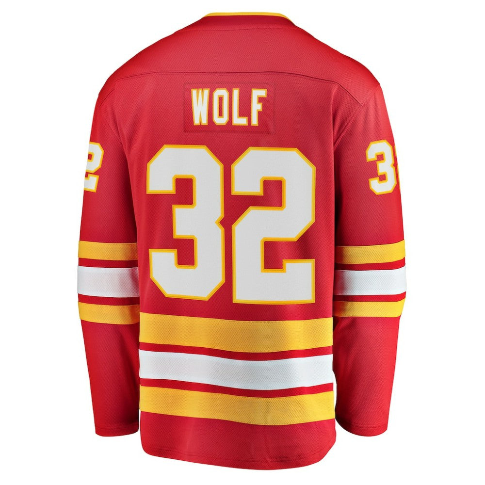 Dustin Wolf Calgary Flames Fanatics Home Breakaway Jersey - Red - NHL