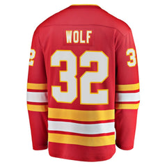 Dustin Wolf Calgary Flames Fanatics Home Breakaway Jersey - Red - NHL