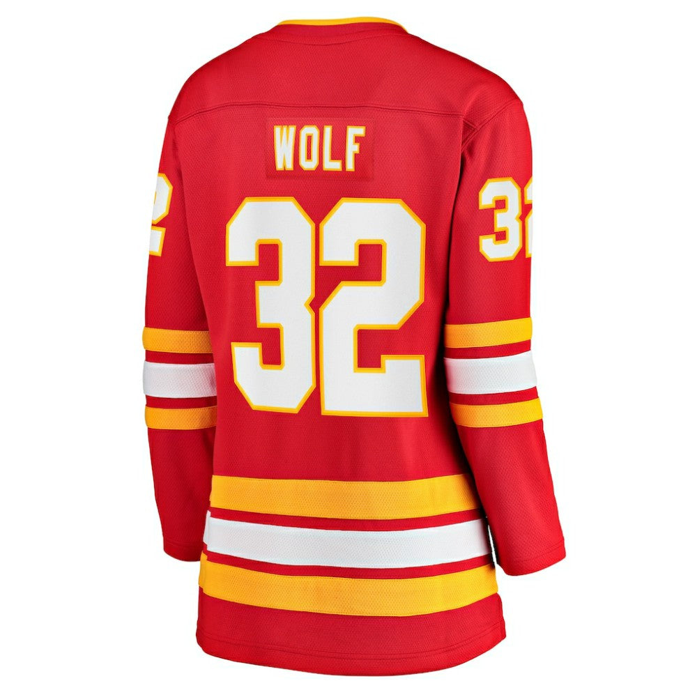 Dustin Wolf Calgary Flames Fanatics Women's Home Breakaway Jersey - Red - NHL