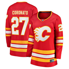 Matt Coronato Calgary Flames Fanatics Women's Home Breakaway Jersey - Red - NHL