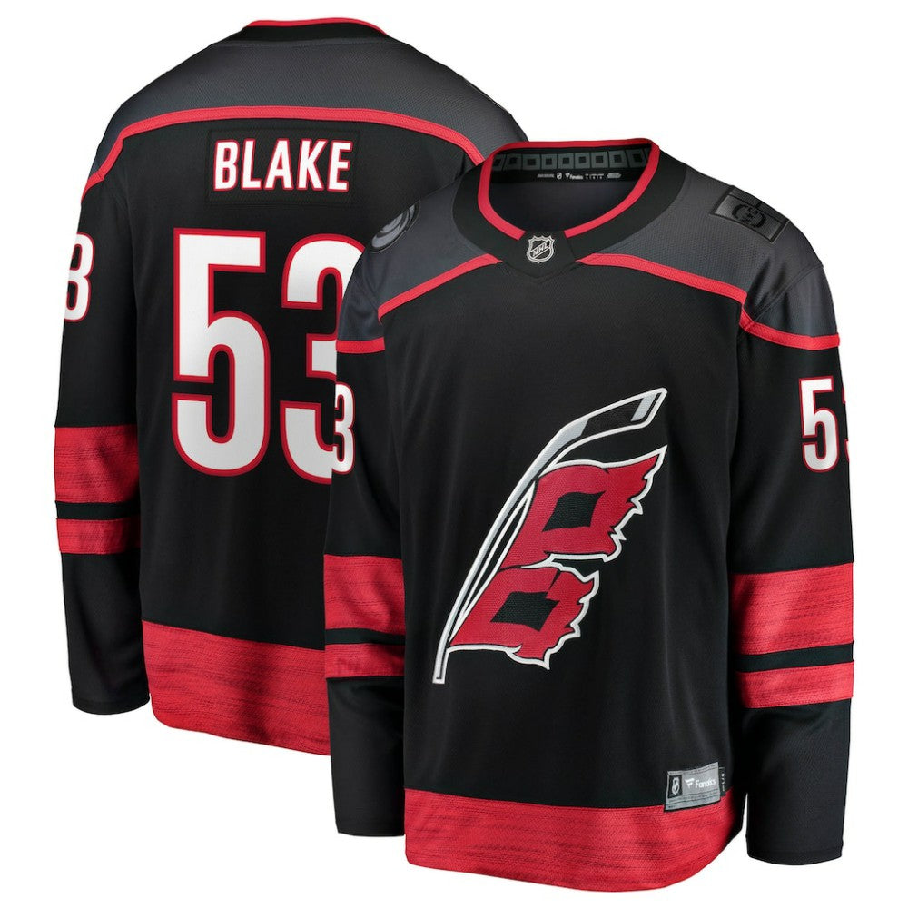 Jackson Blake Carolina Hurricanes Fanatics Home Breakaway Jersey - Black - NHL