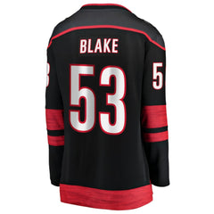 Jackson Blake Carolina Hurricanes Fanatics Women's Home Breakaway Jersey - Black - NHL