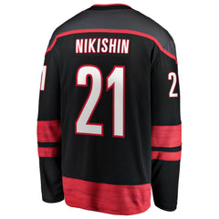 Alexander Nikishin Carolina Hurricanes Fanatics Home Breakaway Jersey - Black - NHL
