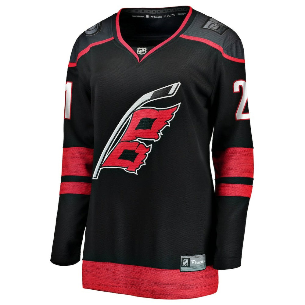 Alexander Nikishin Carolina Hurricanes Fanatics Women's Home Breakaway Jersey - Black - NHL