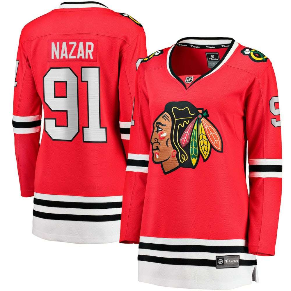 Frank Nazar Chicago Blackhawks Fanatics Women's Home Breakaway Jersey - Red - NHL