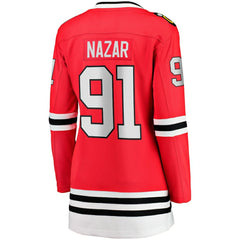 Frank Nazar Chicago Blackhawks Fanatics Women's Home Breakaway Jersey - Red - NHL