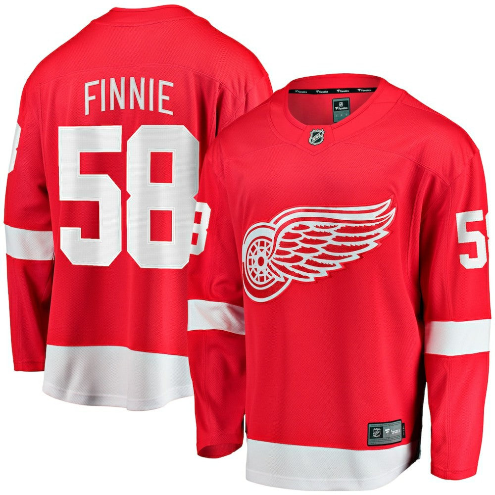 Emmitt Finnie Detroit Red Wings Fanatics Home Breakaway Jersey - Red - NHL