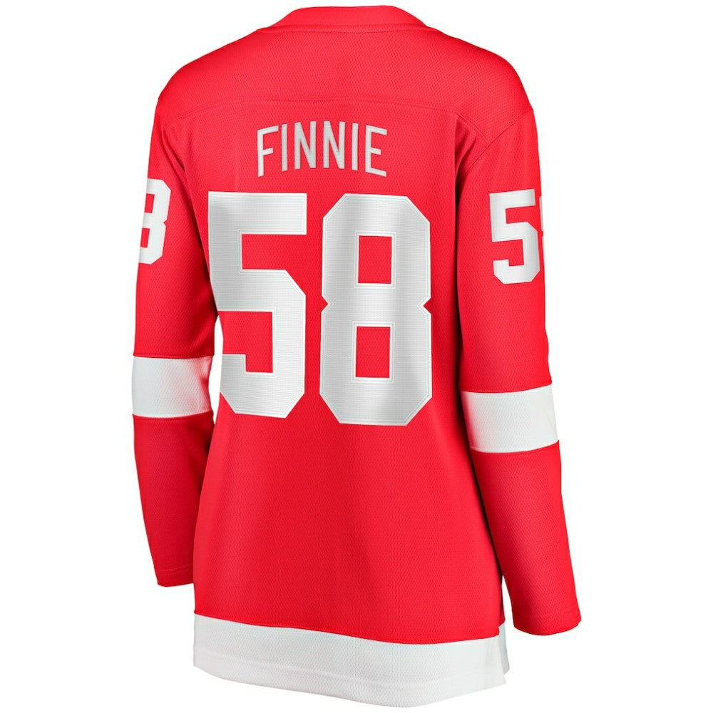 Emmitt Finnie Detroit Red Wings Fanatics Women's Home Breakaway Jersey - Red - NHL