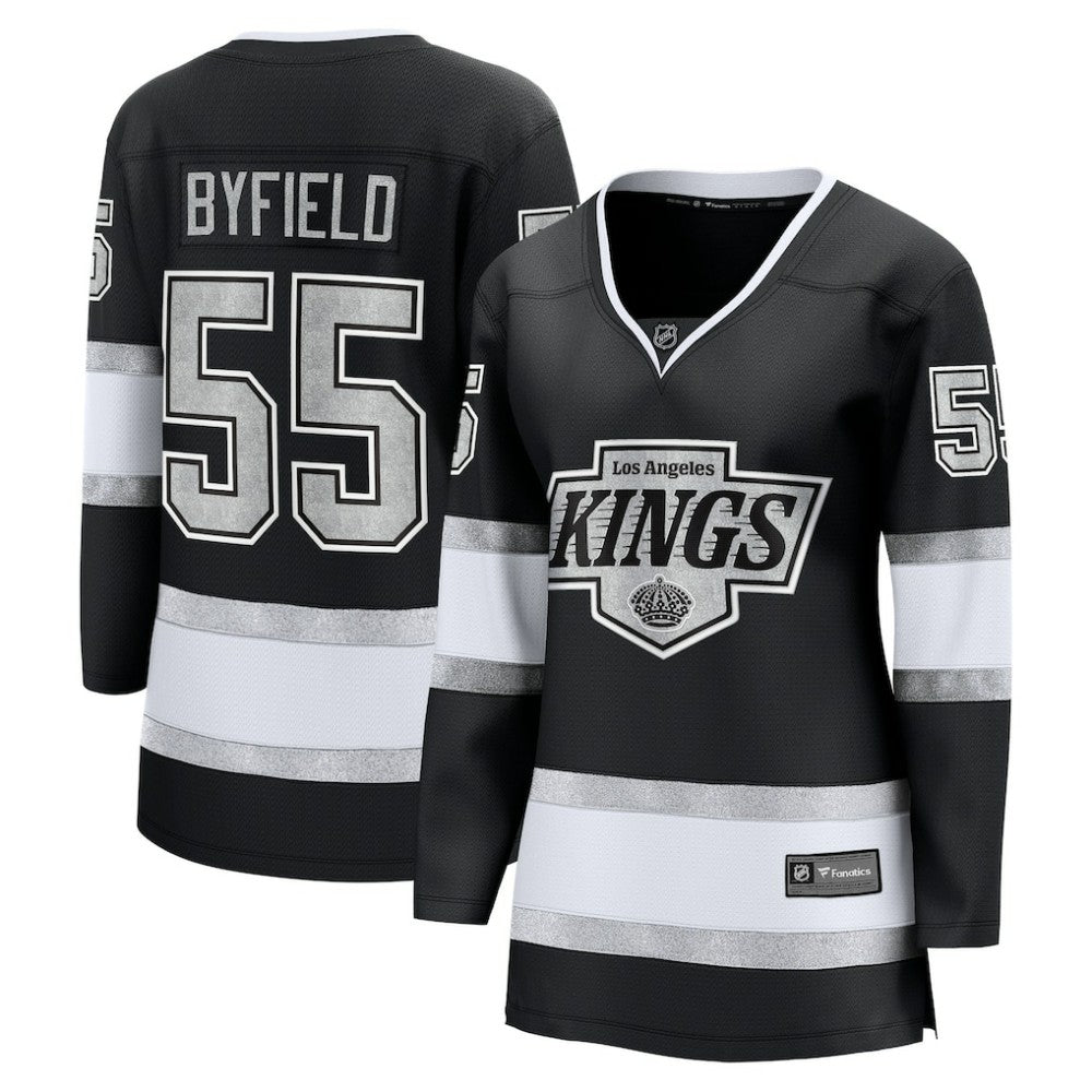 Quinton Byfield Los Angeles Kings Fanatics Women's Home Breakaway Jersey - Black - NHL