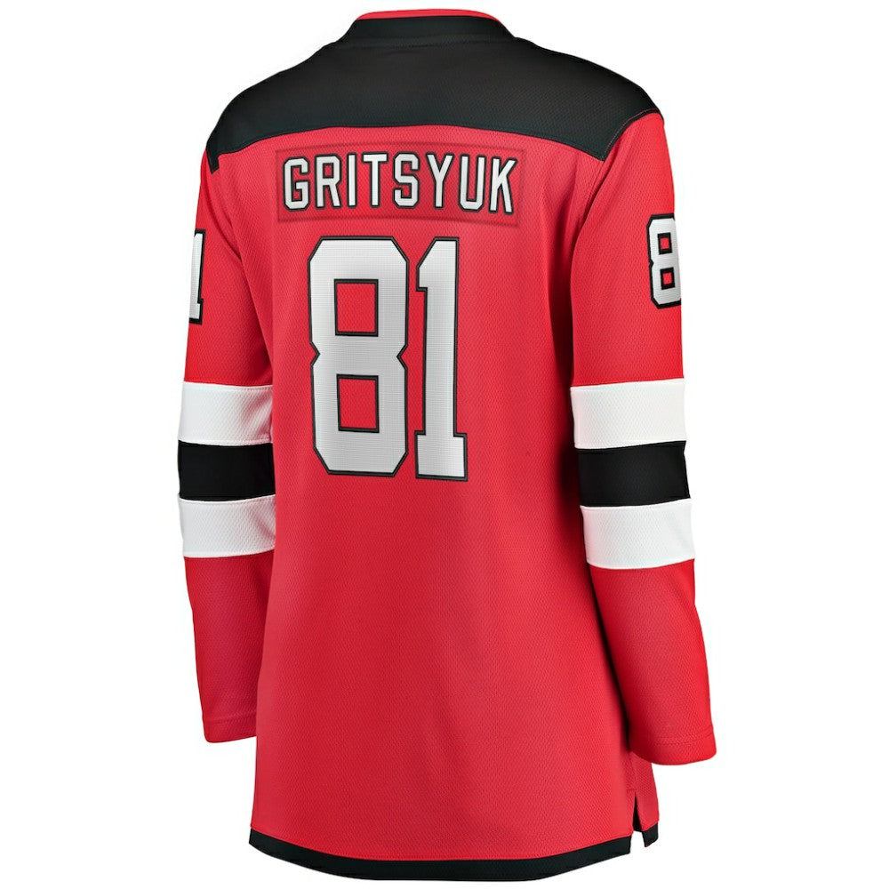 Arseny Gritsyuk New Jersey Devils Fanatics Women's Home Breakaway Jersey - Red - NHL