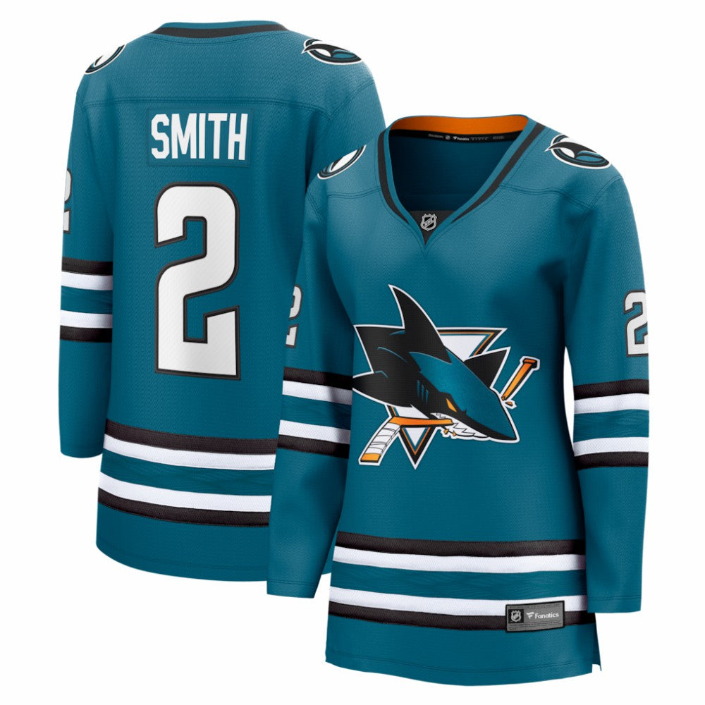 Will Smith San Jose Sharks Fanatics Women's Home Breakaway Jersey - Teal - NHL