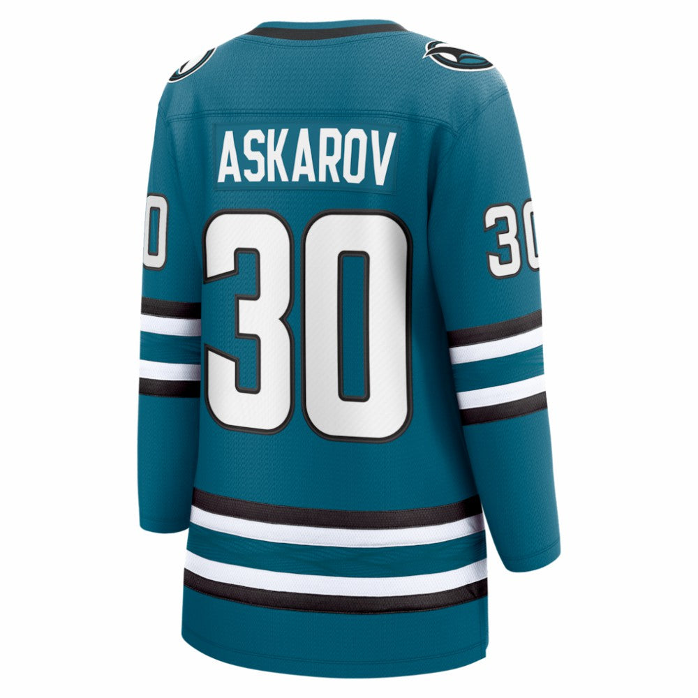 Yaroslav Askarov San Jose Sharks Fanatics Women's Home Breakaway Jersey - Teal - NHL