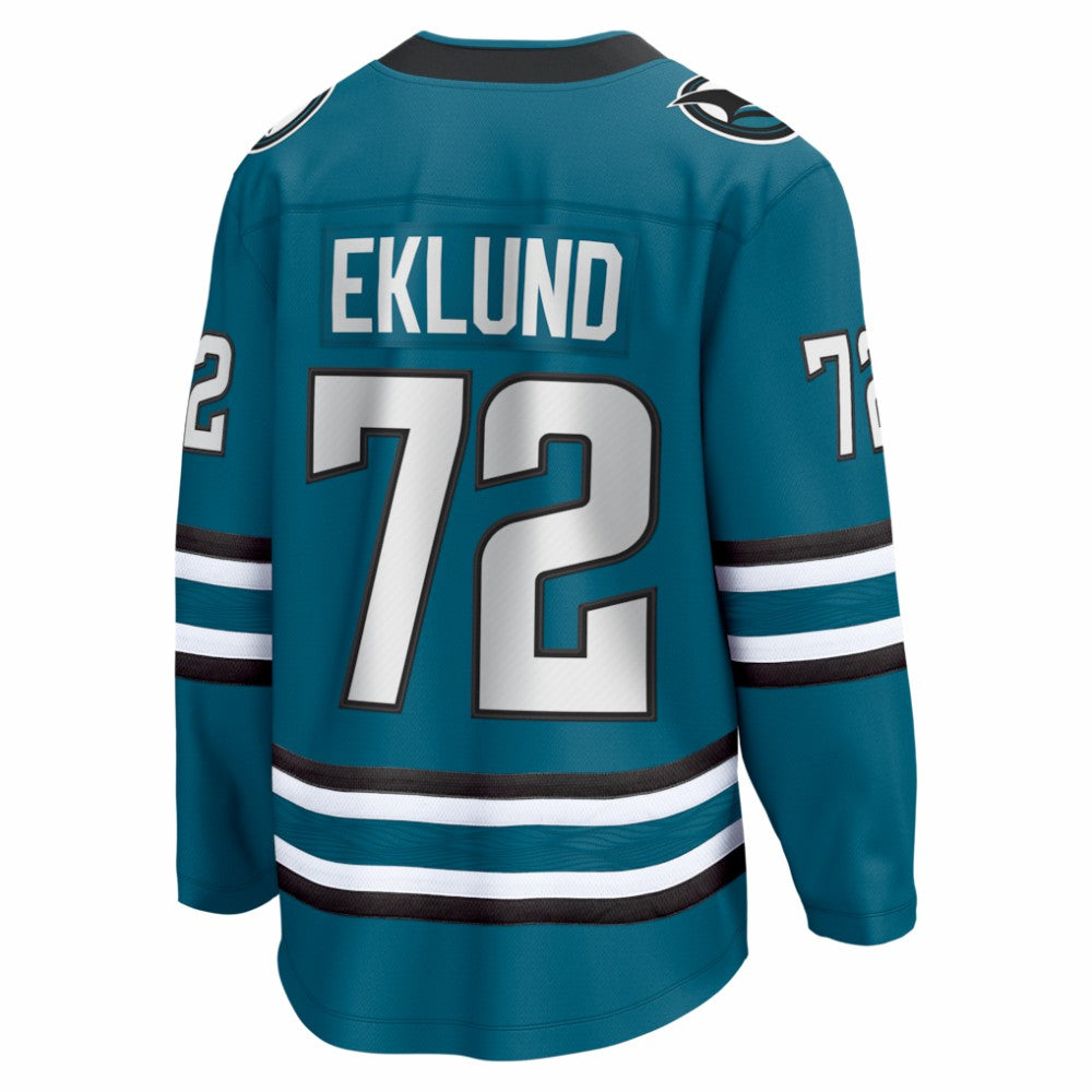 William Eklund San Jose Sharks Fanatics Home Breakaway Jersey - Teal - NHL