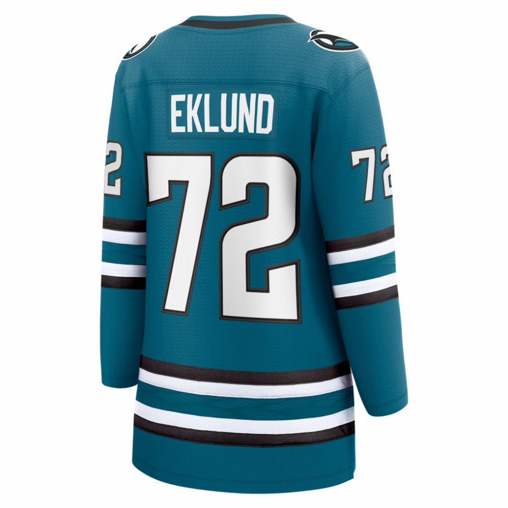 William Eklund San Jose Sharks Fanatics Women's Home Breakaway Jersey - Teal - NHL