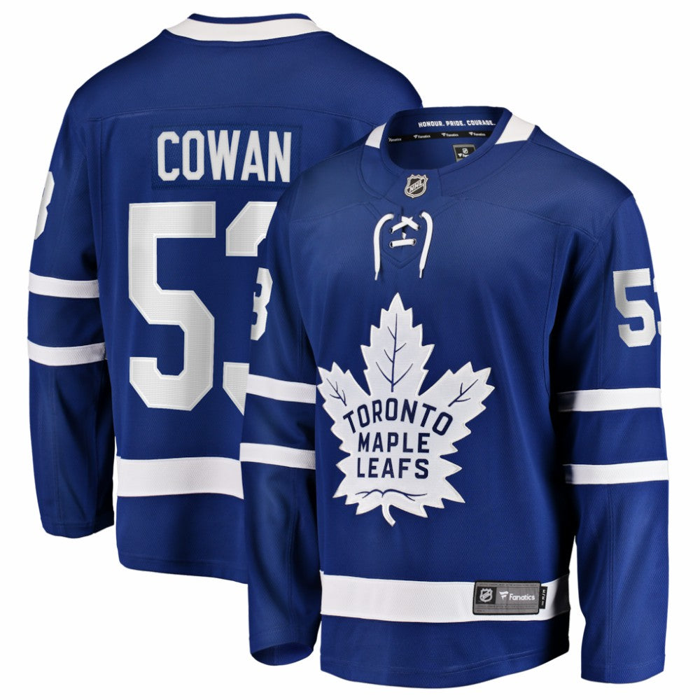 Easton Cowan Toronto Maple Leafs Fanatics Home Breakaway Jersey - Blue - NHL