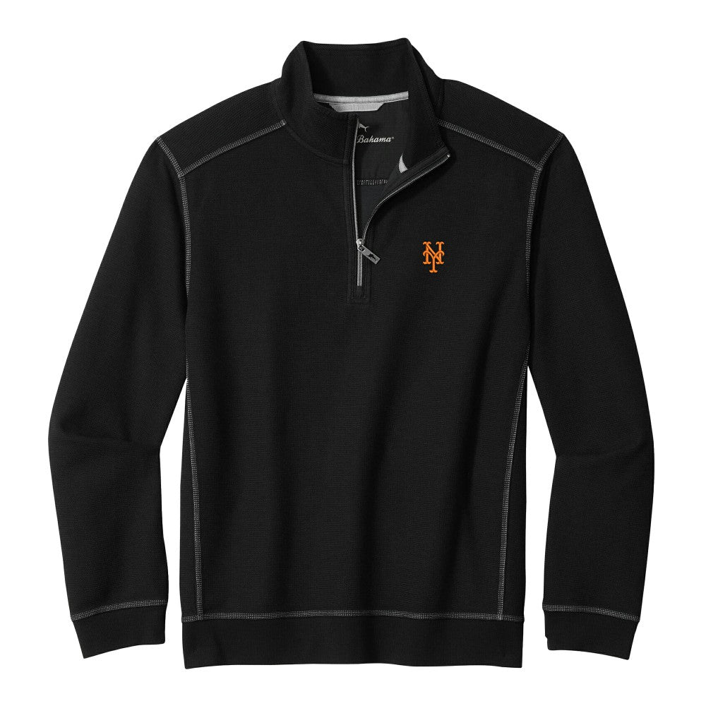 New York Mets Tommy Bahama Montego Bay Half-Zip Sweatshirt - MLB