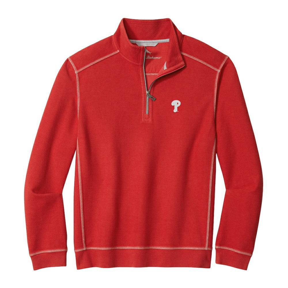 Philadelphia Phillies Tommy Bahama Montego Bay Half-Zip Sweatshirt - MLB