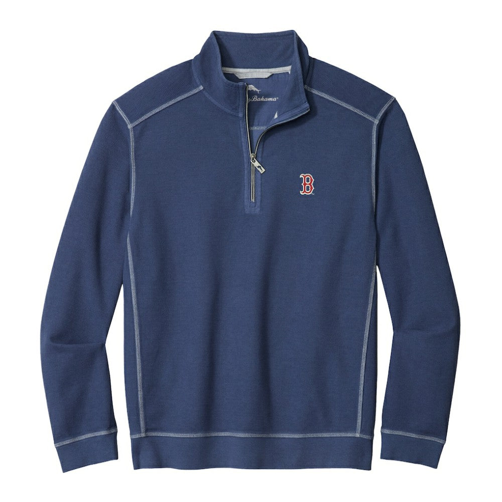 Boston Red Sox Tommy Bahama Montego Bay Half-Zip Sweatshirt - MLB