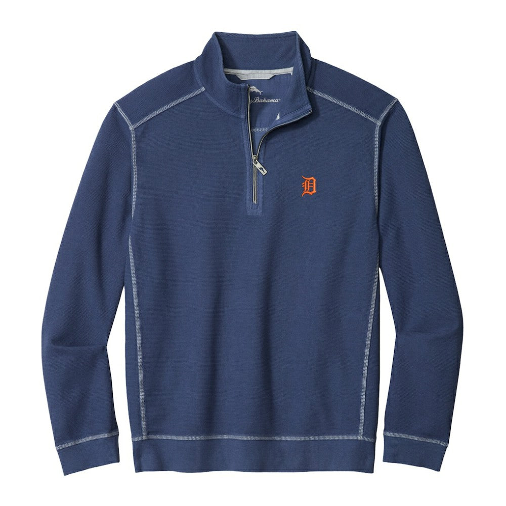 Detroit Tigers Tommy Bahama Montego Bay Half-Zip Sweatshirt - MLB