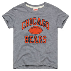 Chicago Bears Homage Youth Gridiron Tri-Blend T-Shirt Gray | NFL