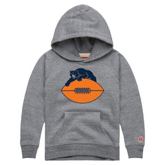 Chicago Bears Homage Youth Hand Drawn Logo Tri-Blend Hoodie Gray | NFL